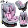 Voir la diapositive 1 : BEBELISSIMO BEBELISSIMO - Siège auto Isofix - pivotant 360 ° - groupe 0+/1/2/3 - (0-36kg) - i-EOLE - rose