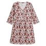 Voir la diapositive 3 : INEXTENSO Robe courte écru imprimé fleuri femme