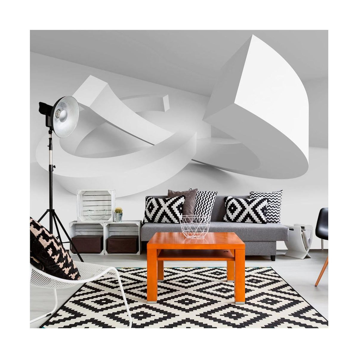 Paris Prix Papier Peint  White Duet