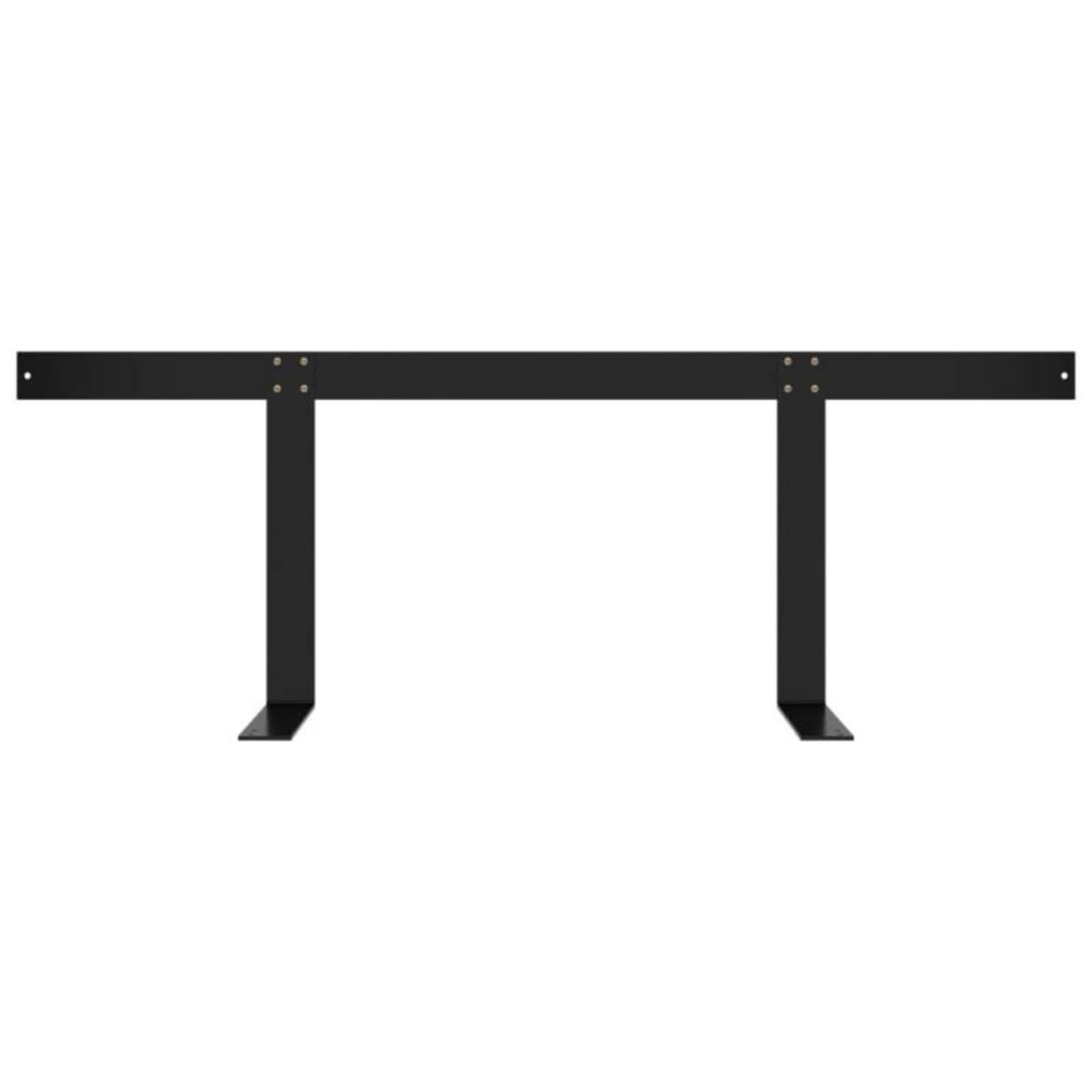 VIDAXL Dossier pour canapé palette Noir 110 cm Fer