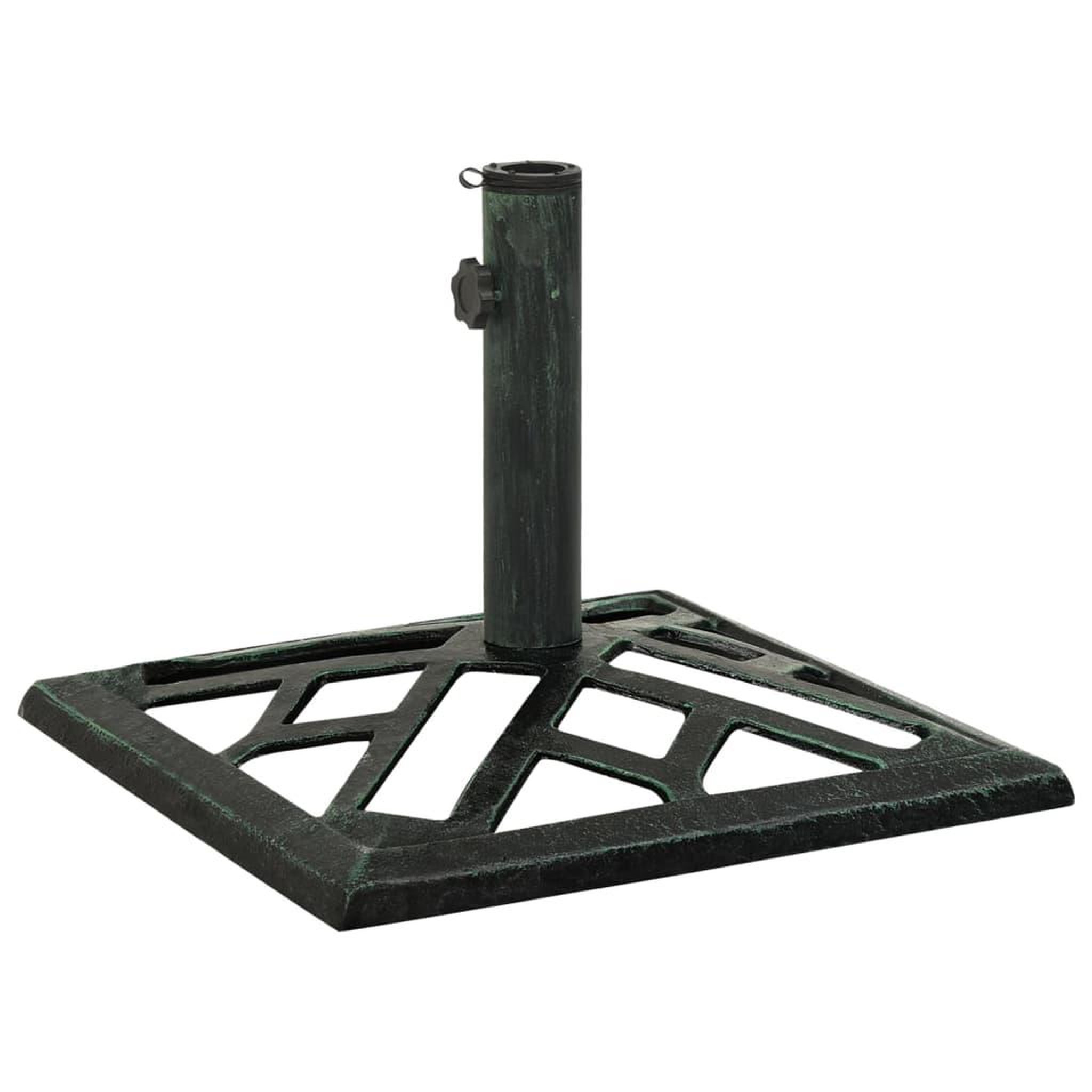 Voir la diapositive 2 : VIDAXL Socle de parasol Vert 44x44x31 cm Fonte