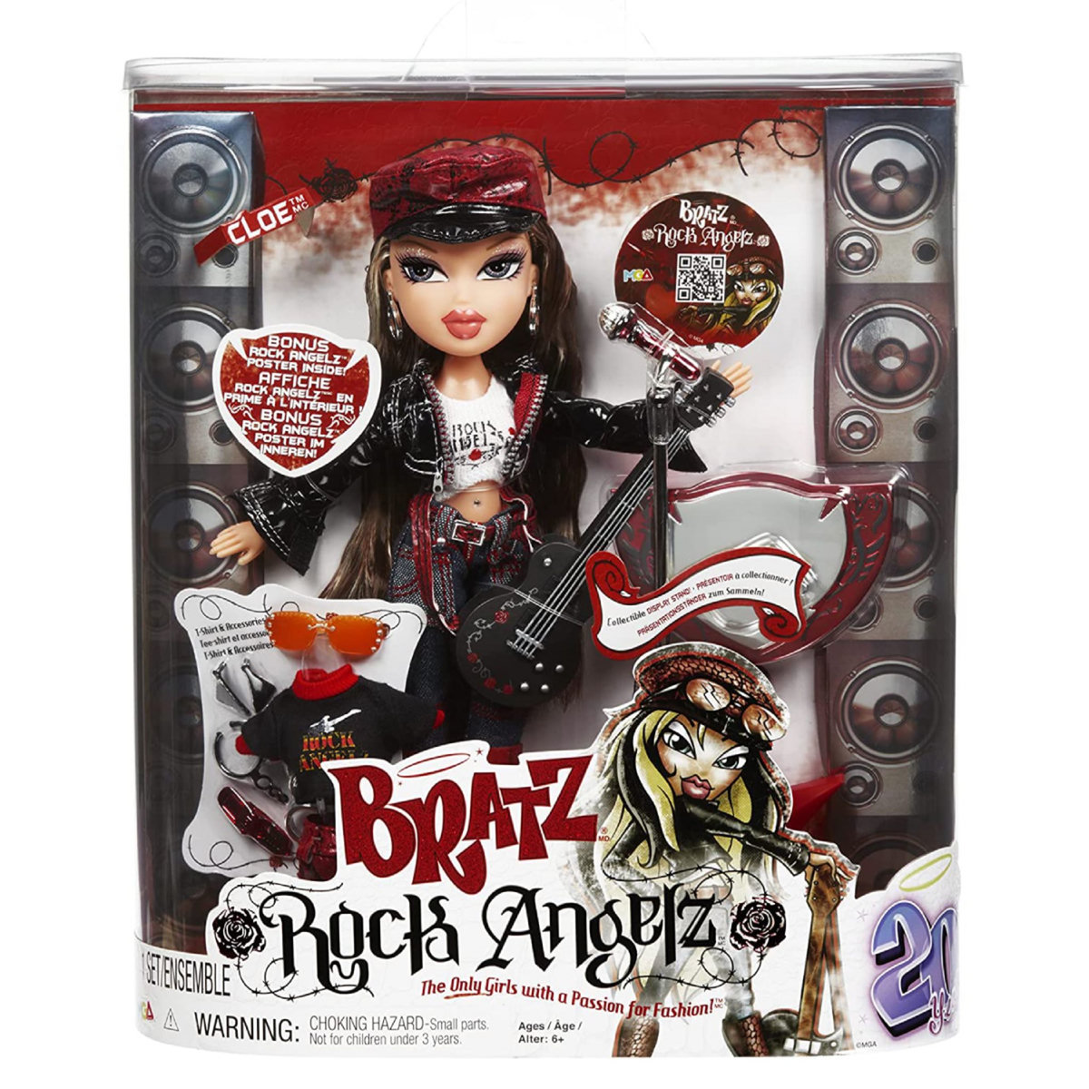 MGA Poupée mannequin Cloé - Bratz Rock Angelz spéciale 20 