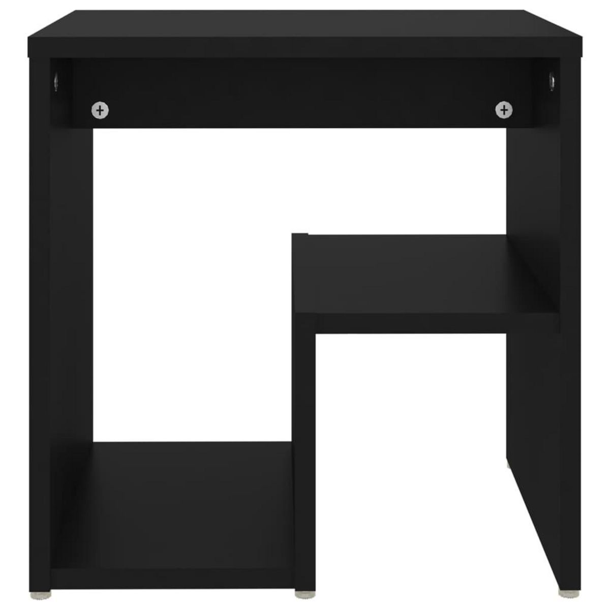 VIDAXL Tables de chevet 2 pcs noir 40x30x40 cm bois d'ingenierie