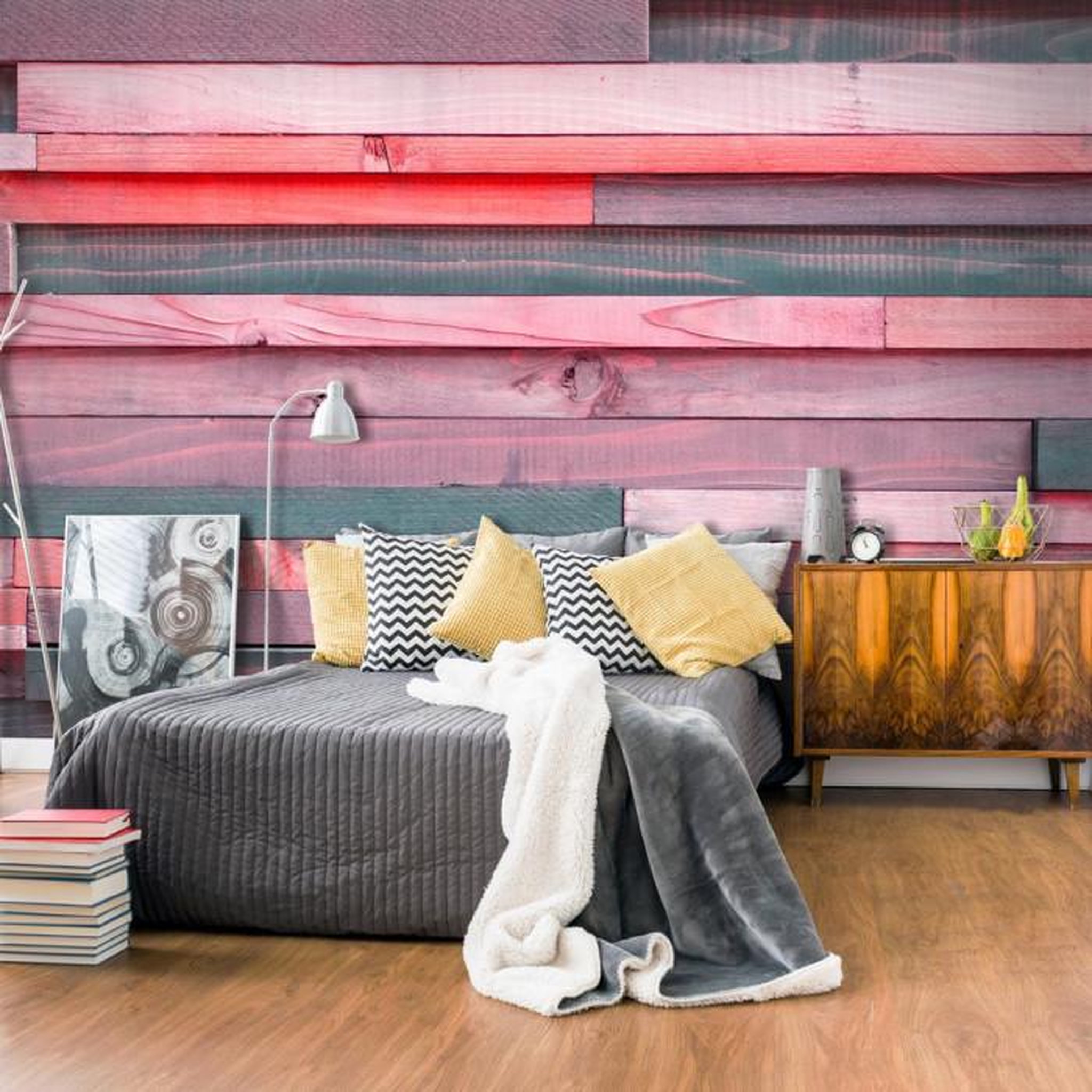 Paris Prix Papier Peint  Pink Manor. Coloris disponibles : Multicolore