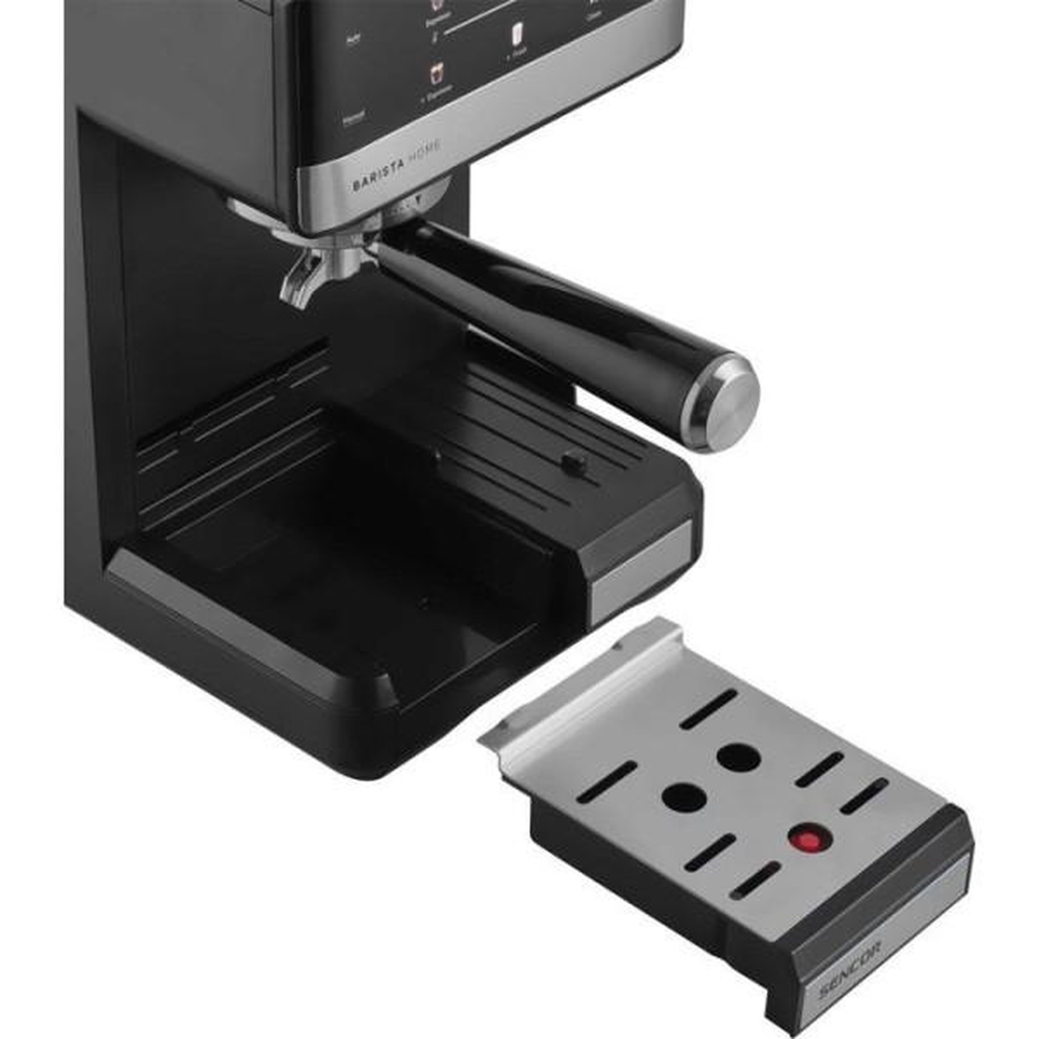 Voir la diapositive 4 : MARKET24 Machine a Cafe  a expresso Sencor SES 4060BK - Cappuccino et latte automatiques - Réservoir lait 500 ml - 20 bars - Noire