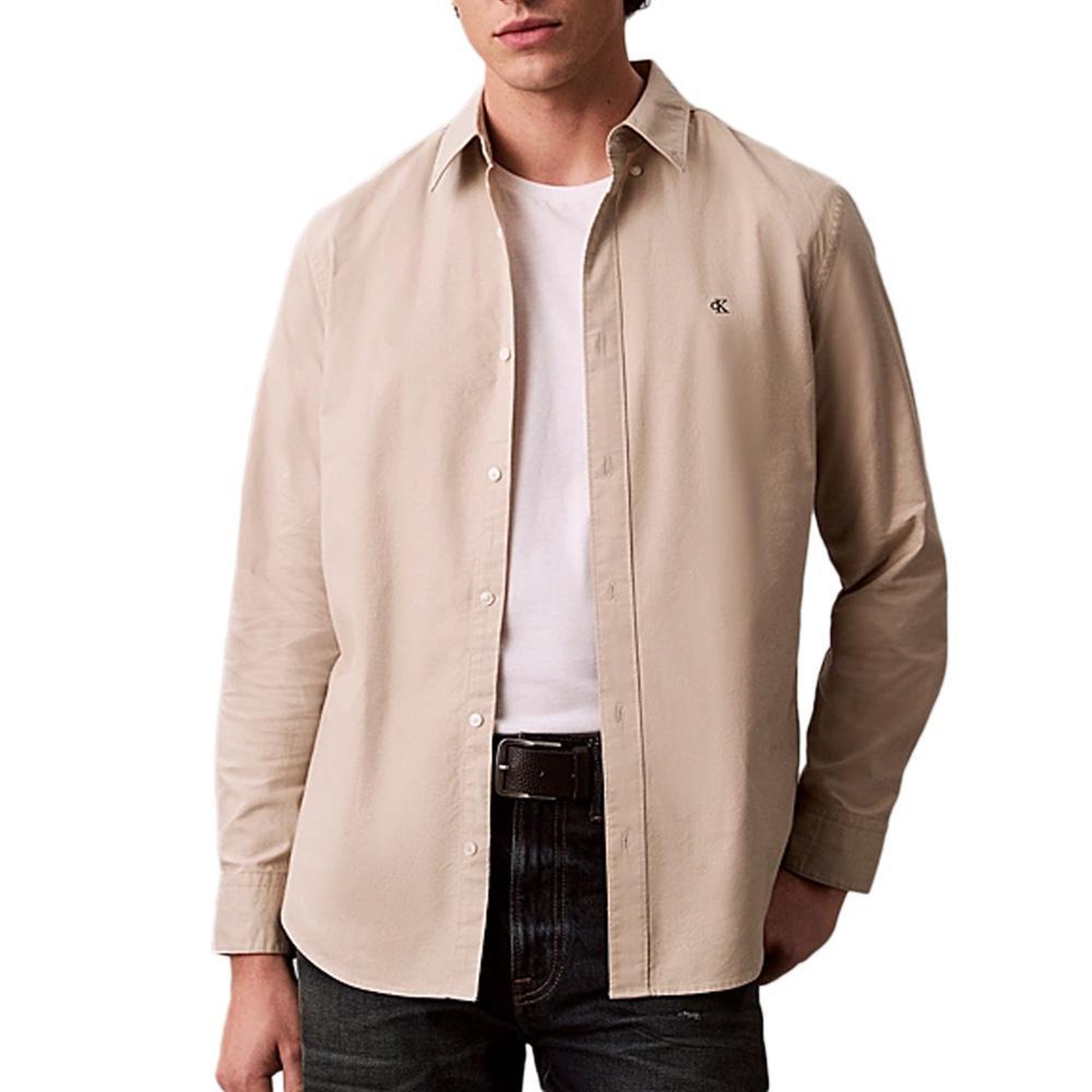CALVIN KLEIN JEANS Chemise Beige Homme Calvin Klein Jeans Oxfords. Coloris disponibles : Beige