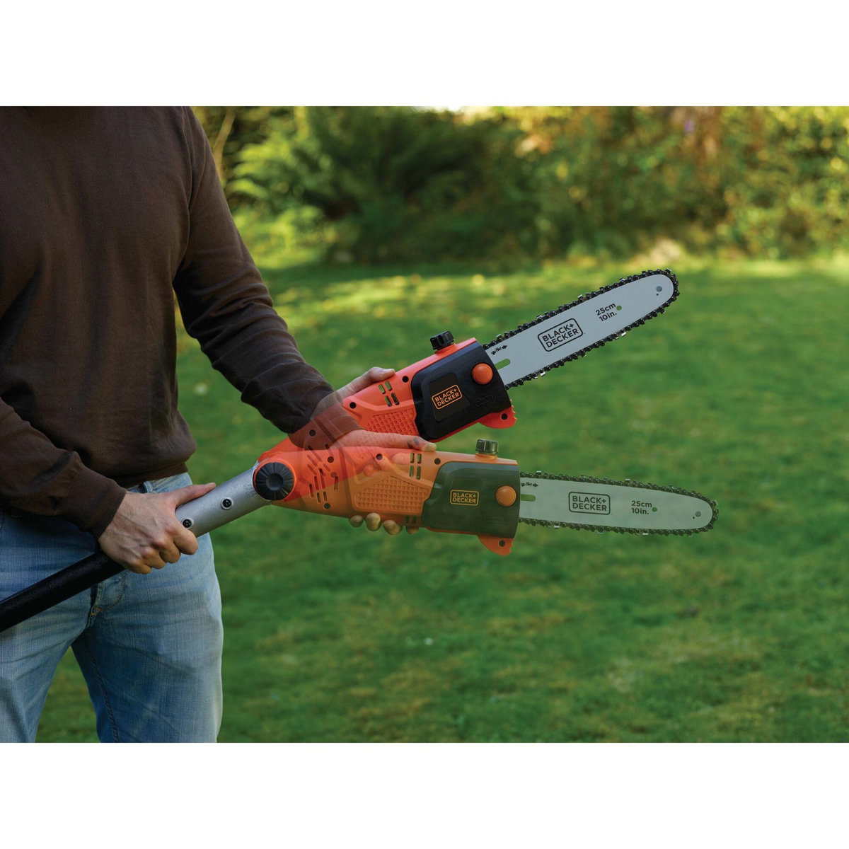 Black & Decker Elagueur sur perche 25 cm - 800 W 