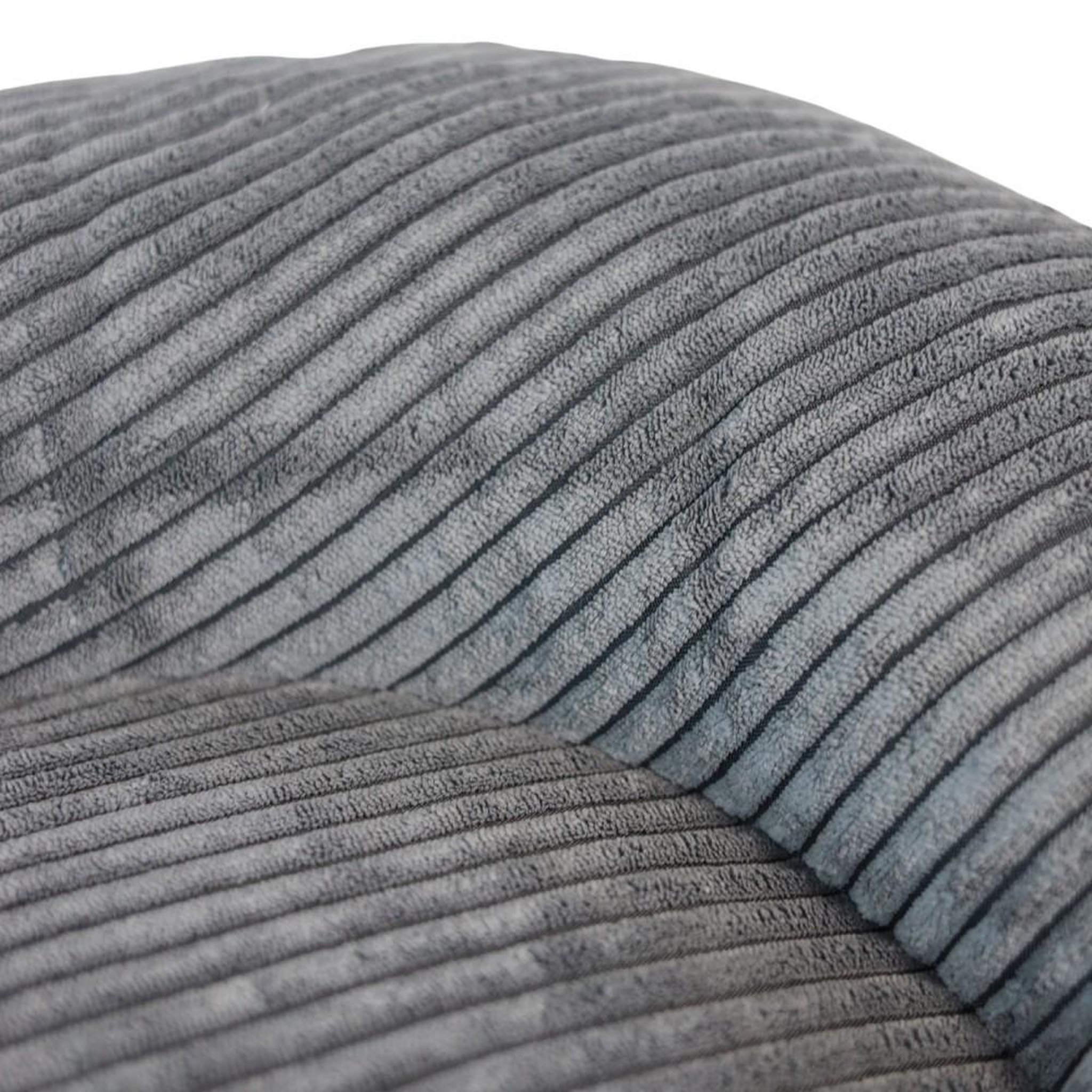 Voir la diapositive 3 : MON AMI LUKI Coussin ovale antidérapant velours côtelé couleur gris pour chien
