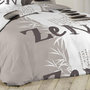 Voir la diapositive 3 : Douceur d'Intérieur Housse de couette 240x220 + 2 taies Galets Zen coton 42 fils