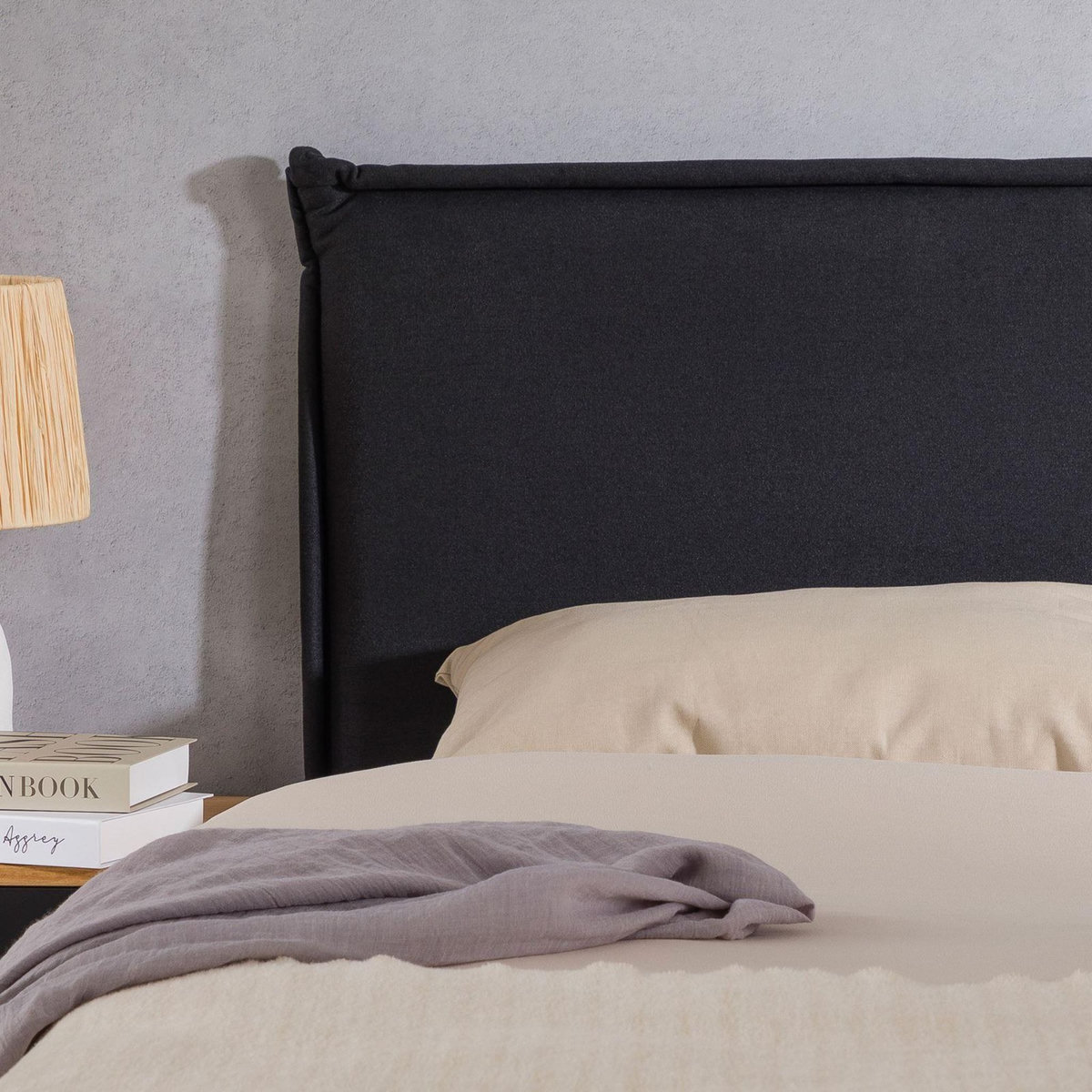 IDIMEX Tête de lit BASOL 120 sur pieds, en tissu