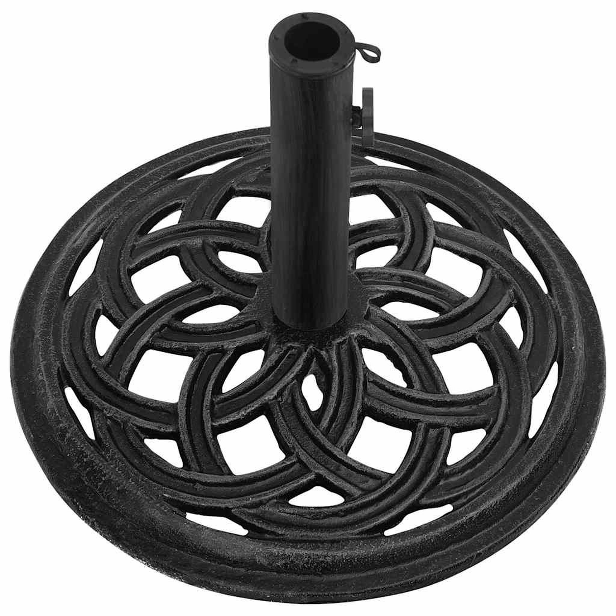 Voir la diapositive 5 : VIDAXL Socle de parasol Noir 44x44x31 cm Fonte