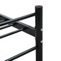 Voir la diapositive 5 : VIDAXL Cadre de lit avec tete de lit sans matelas noir 140x200cm metal