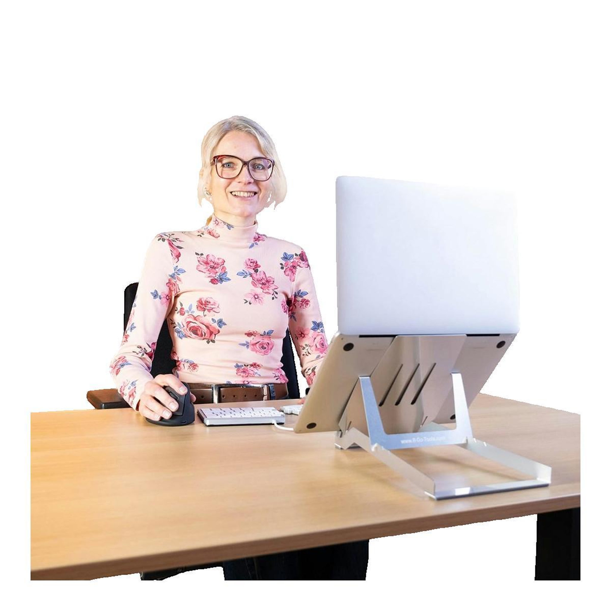 Voir la diapositive 2 : R-GO Tools Support ergonomique R-GO TOOLS R-GO RISER BASIC Argent