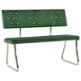 Voir la diapositive 1 : VIDAXL Banc 110 cm Vert fonce Velours