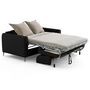 Voir la diapositive 2 : LISA DESIGN Owen - canapé 3 places convertible express couchage quotidien 140 cm matelas 12 cm en simili