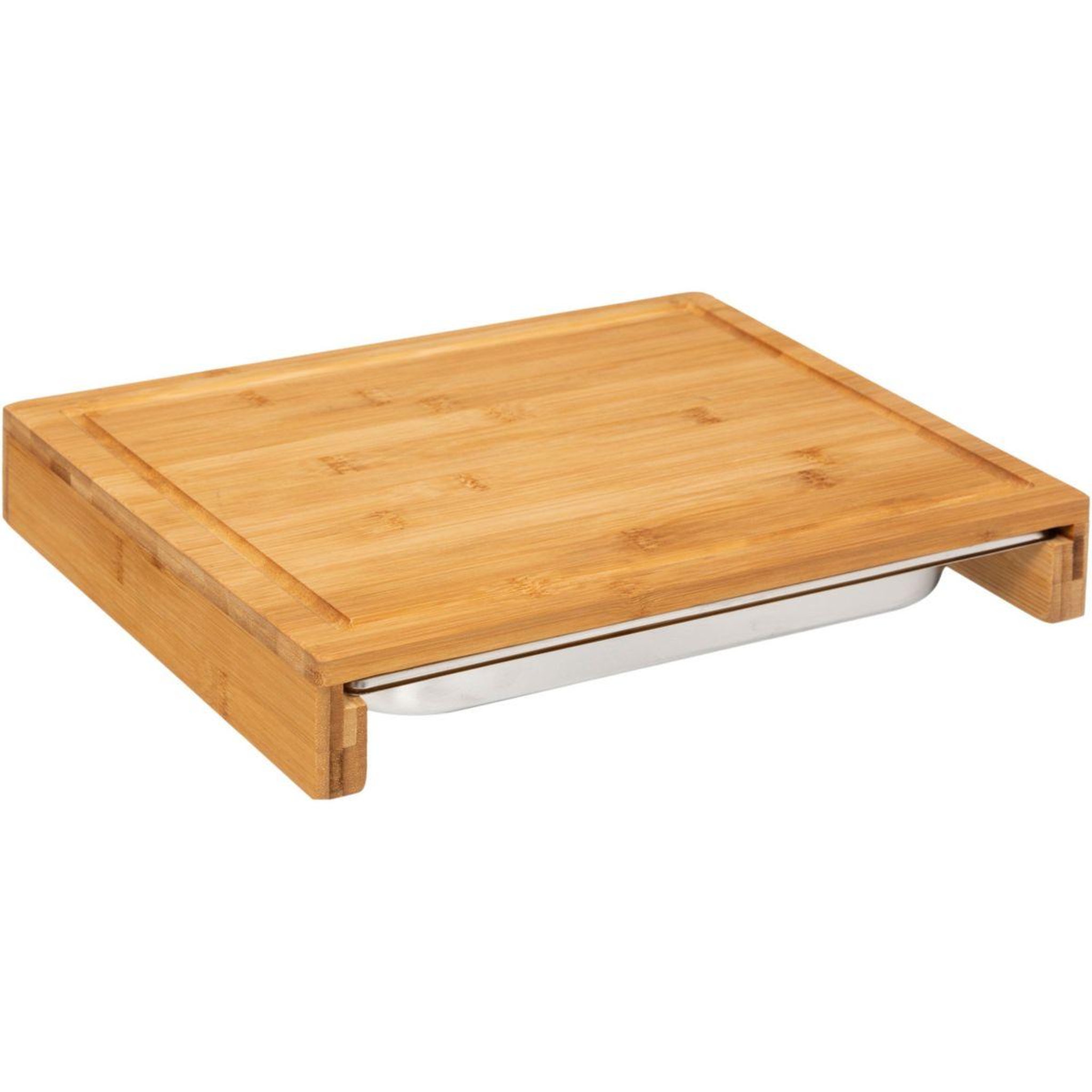 FIVE Planche à découper à découper 35x28 cm bambou avec bac réc