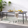 Voir la diapositive 6 : CONCEPT USINE Table de jardin 6 places 160cm gris foncé BERGAME