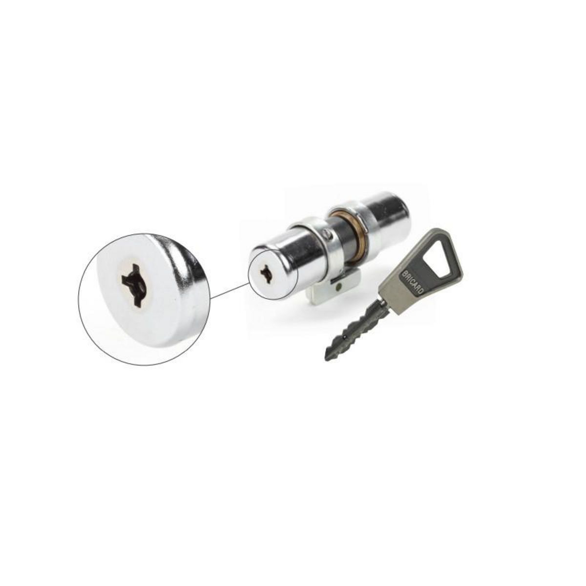 BRICARD Mécanisme 3 points horizontal tirage sans bille blanc gauche BRICARD 1001002