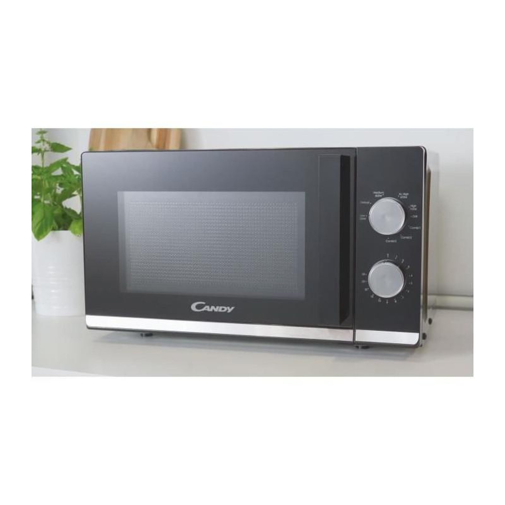 Voir la diapositive 4 : Candy CMG20TNMB Micro-ondes Gril CANDY Moderna 20L 700W - Gril 900W - UI mécanique 6 niveaux de puissance - Fonction Décongélation