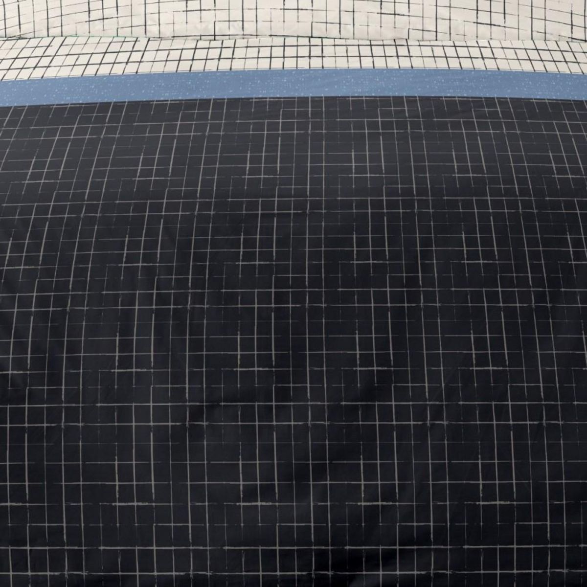 Dourev Housse de couette 240x220 HUGO + 2 taies en percale de coton 76fils