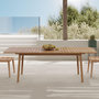 Voir la diapositive 6 : Rendez vous déco Table extensible en bois d'acacia huilé 6 à 10 personnes-Alona