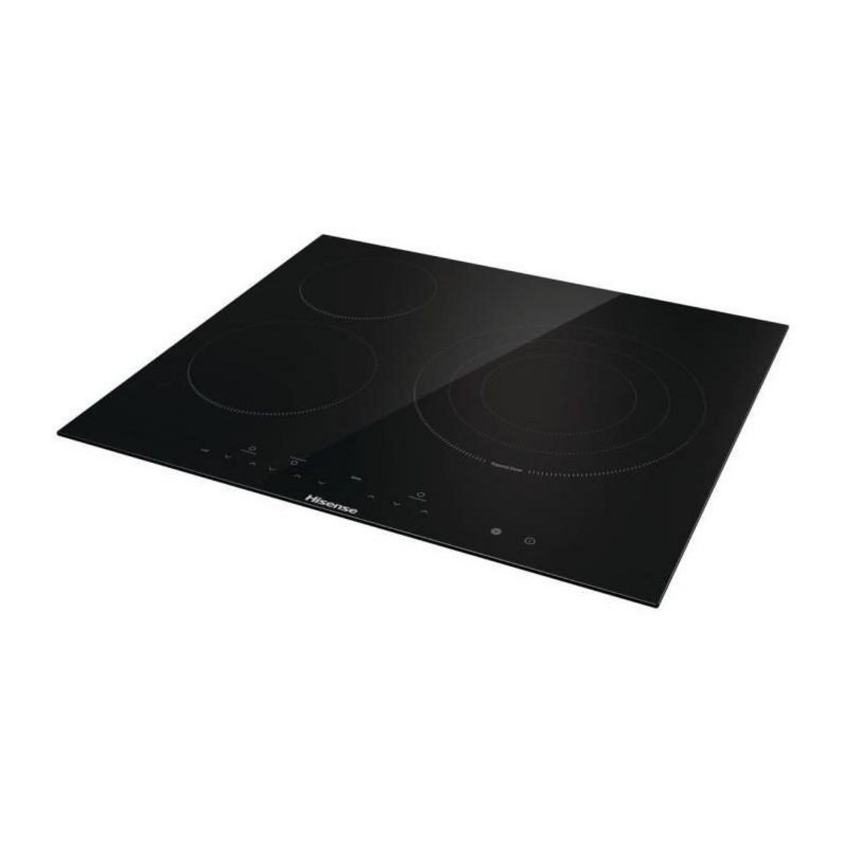 Hisense Table de cuisson vitrocéramique 60cm 3 feux 5700w noir - E6322C