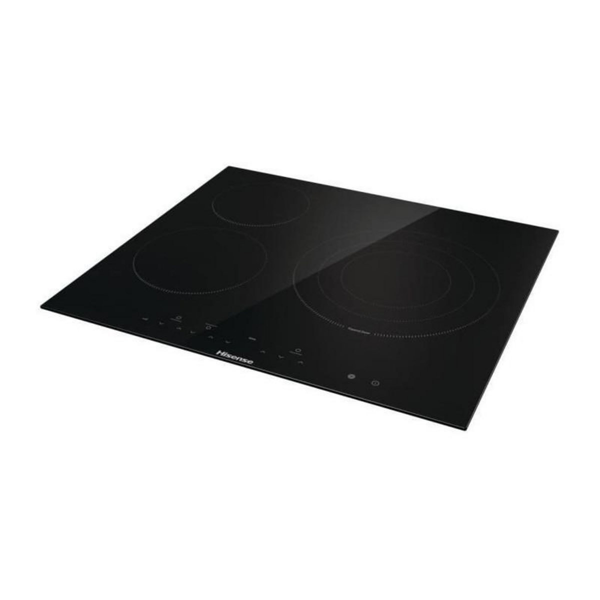 Hisense Table de cuisson vitrocéramique 60cm 3 feux 5700w noir - E6322C