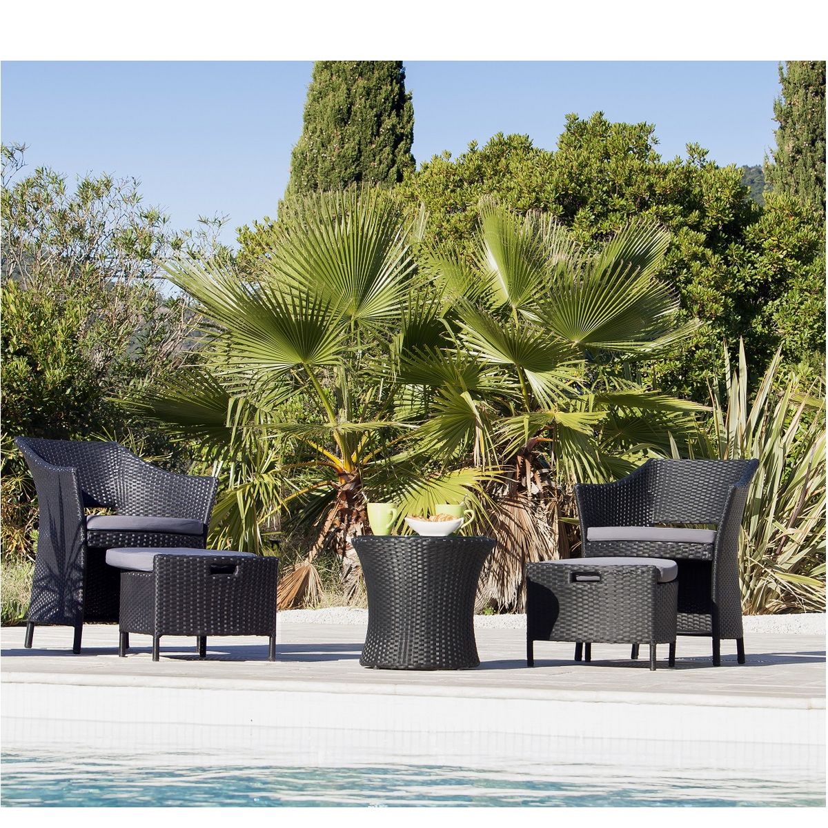 ELIXIR Salon bas de jardin 2 personnes MALTE