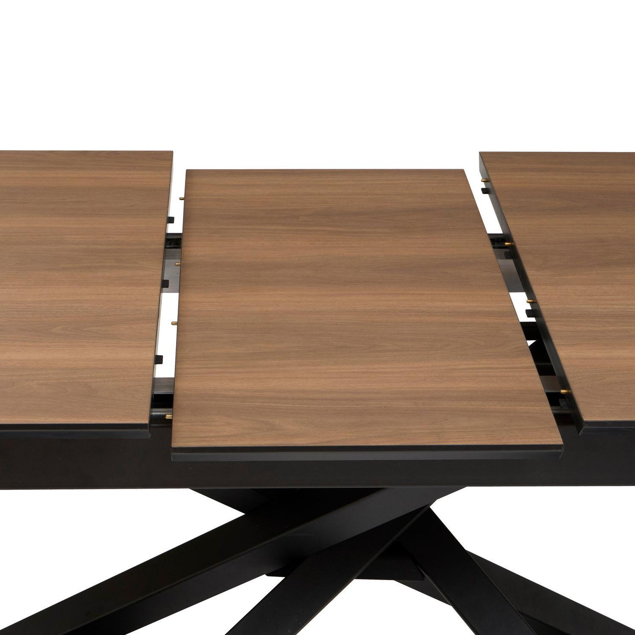 Voir la diapositive 4 : ATMOSPHERA Table à manger extensible pour 6 personnes sandri - marron