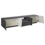 Voir la diapositive 2 : Meuble TV 4 portes 1 niche 1 tiroir L220cm VERONA