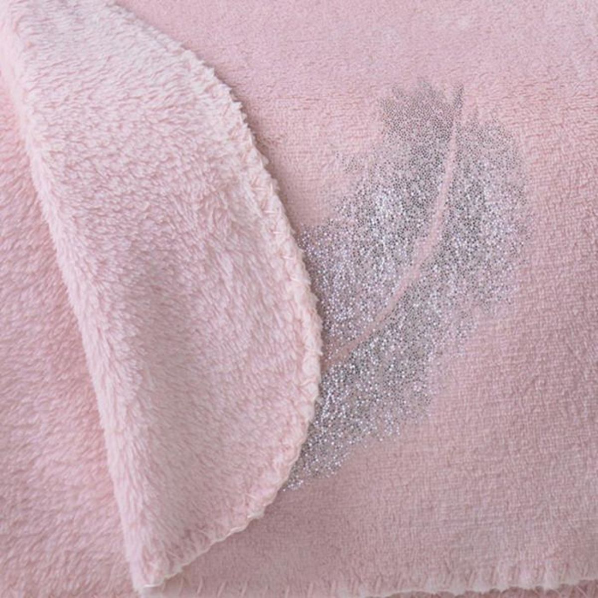 Paris Prix Plaid Polaire  Plumette  127x152cm Rose
