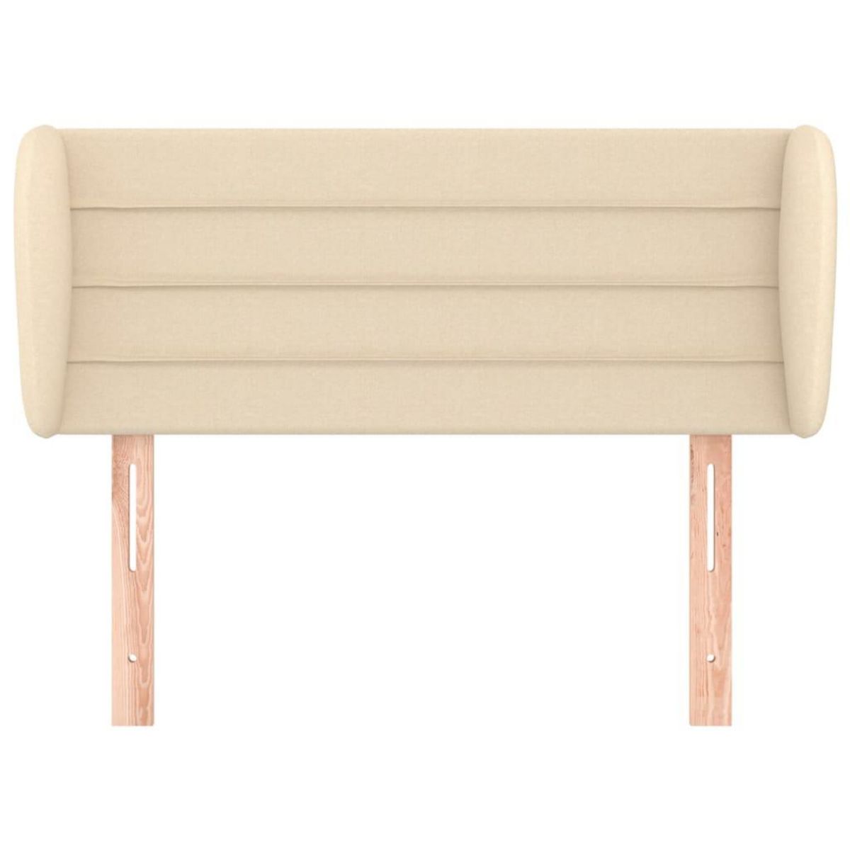 VIDAXL Tete de lit avec oreilles Creme 103x23x78/88 cm Tissu