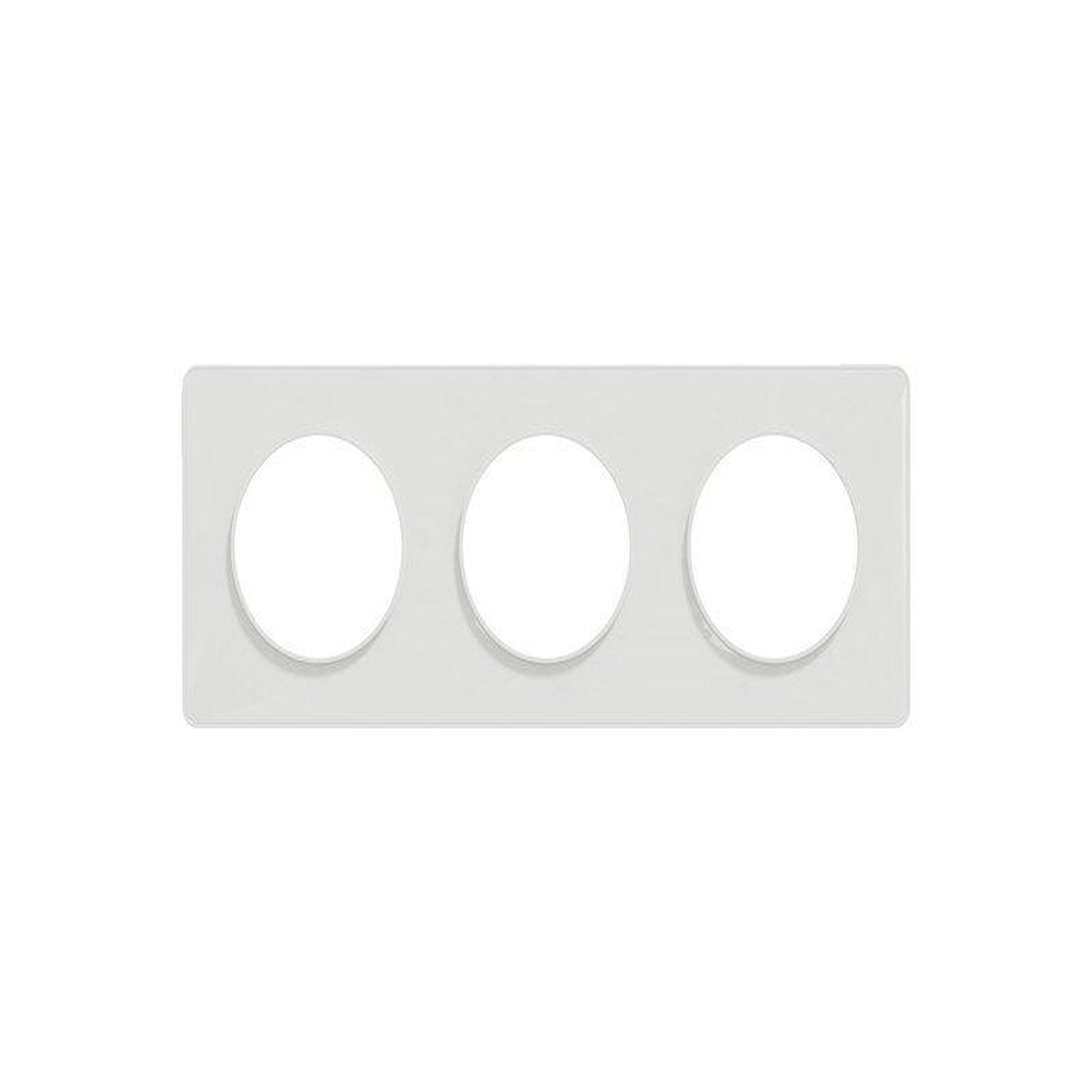 Schneider Electric Plaque triple Odace Touch, SCHNEIDER ELECTRIC, blanc