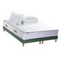 Voir la diapositive 1 : IDLITERIE Ensemble matelas Ressort 7 zones + sommier + oreiller + couette - FABRICATION FRANCAISE