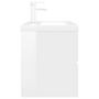Voir la diapositive 5 : VIDAXL Armoire d'evier lavabo integre blanc brillant bois d'ingenierie