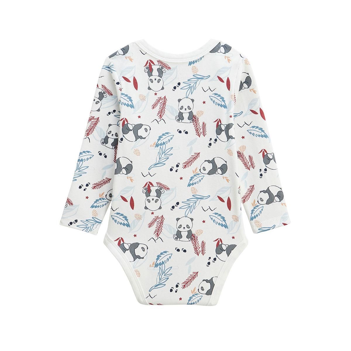 Petit Béguin Lot de 2 bodies bébé manches longues Tao