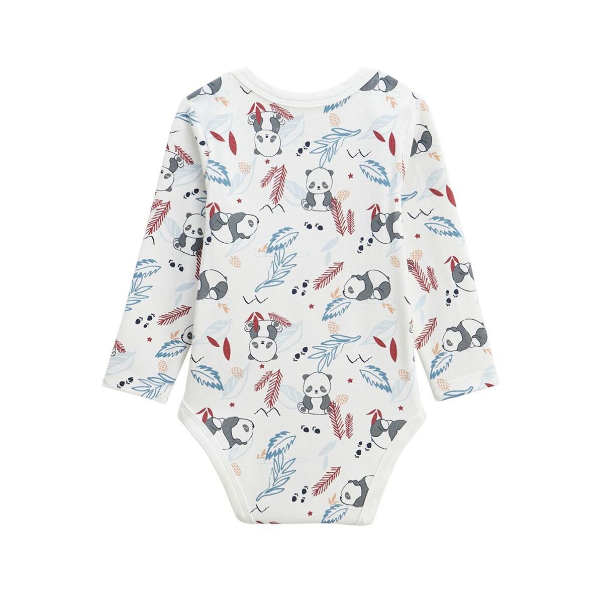 Petit Béguin Lot de 2 bodies bébé manches longues Tao