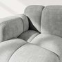 Voir la diapositive 4 : LISA DESIGN Grace - module d'assise gauche en velours texturé