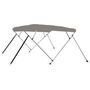 Voir la diapositive 2 : VIDAXL Auvent bimini a 4 arceaux gris 243x196x137 cm