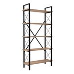 CONCEPT USINE ELYSIAN -Etagère moderne 5 espaces de rangement bois et métal 180cm ELYSIAN