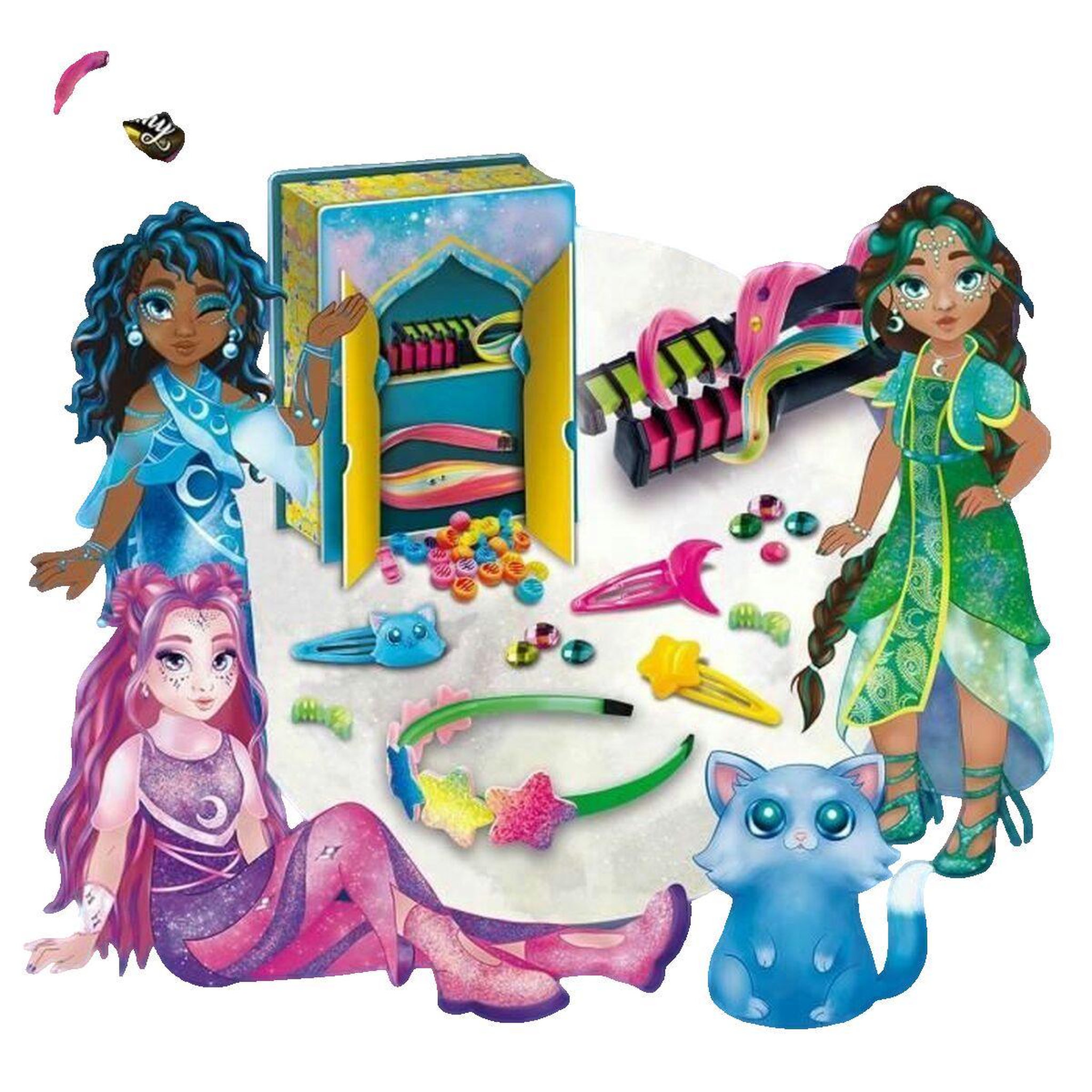 Voir la diapositive 3 : LISCIANI GIOCHI Coiffure - Kit de Loisirs Créatifs - THE MOON ACADEMY - Accessoires Variés, Colorants