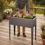 Voir la diapositive 2 : ESSCHERT DESIGN Carré potager en métal anthracite S - Esschert Design