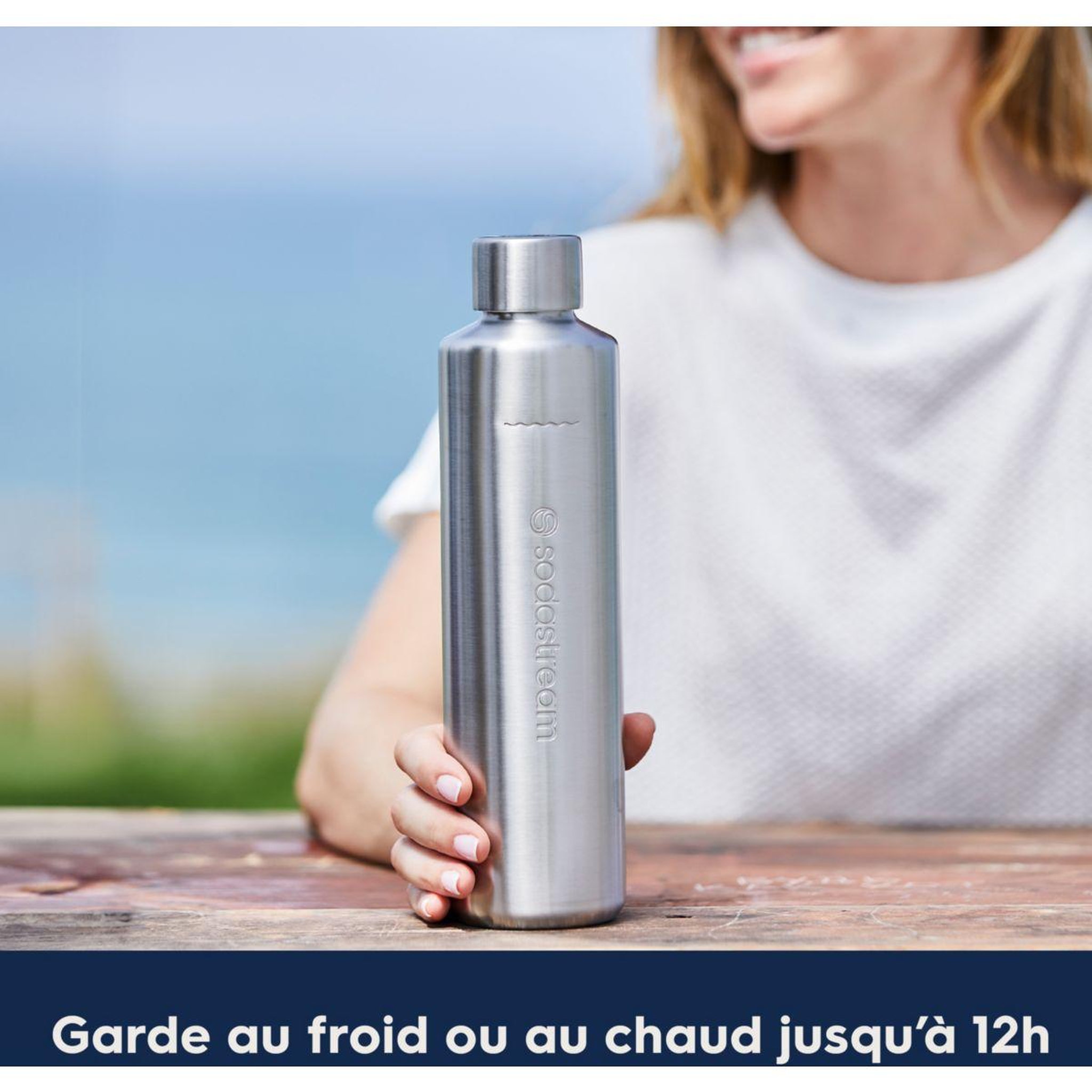 Voir la diapositive 4 : SODASTREAM Bouteille 0.8L Métal DUO Isotherme