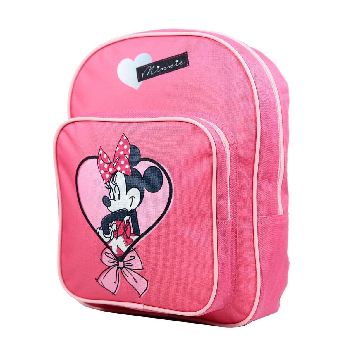 Bagtrotter Sac à dos 31 cm avec poche Disney Minnie Coeur Rose Bagtrotter