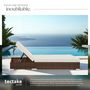 Voir la diapositive 4 : tectake Lot de 2 bains de soleil design luxueux avec cadre en aluminium marron