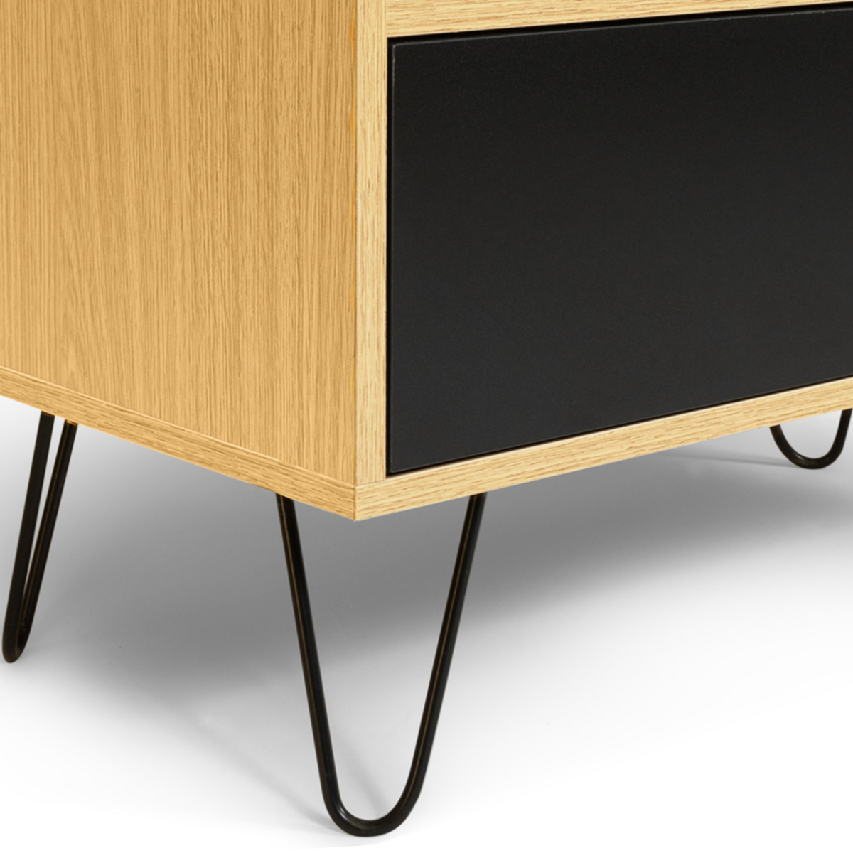 ID MARKET Commode 6 tiroirs vintage NOEMI 110 cm bois pied épingle