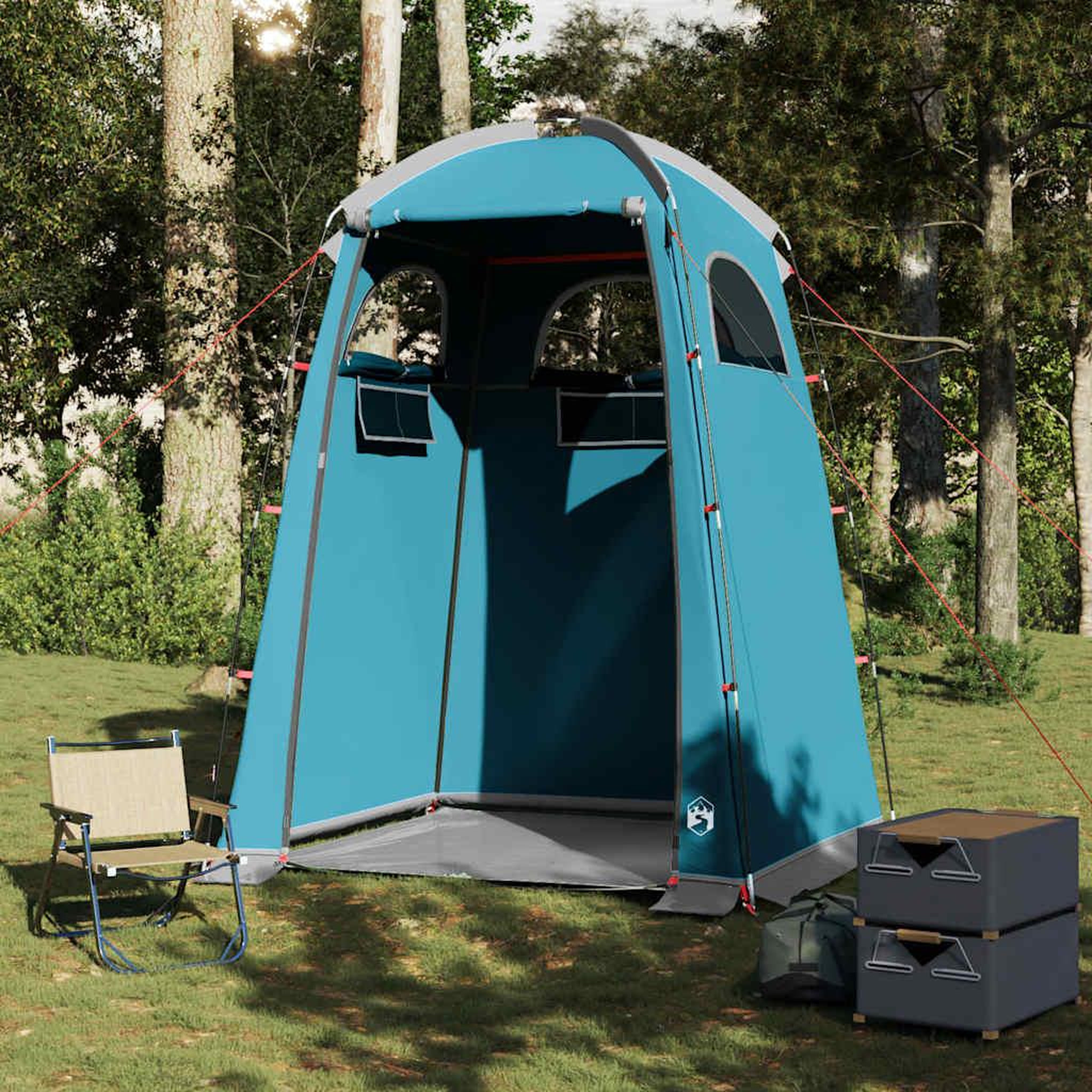 Voir la diapositive 3 : VIDAXL Tente de douche bleu impermeable