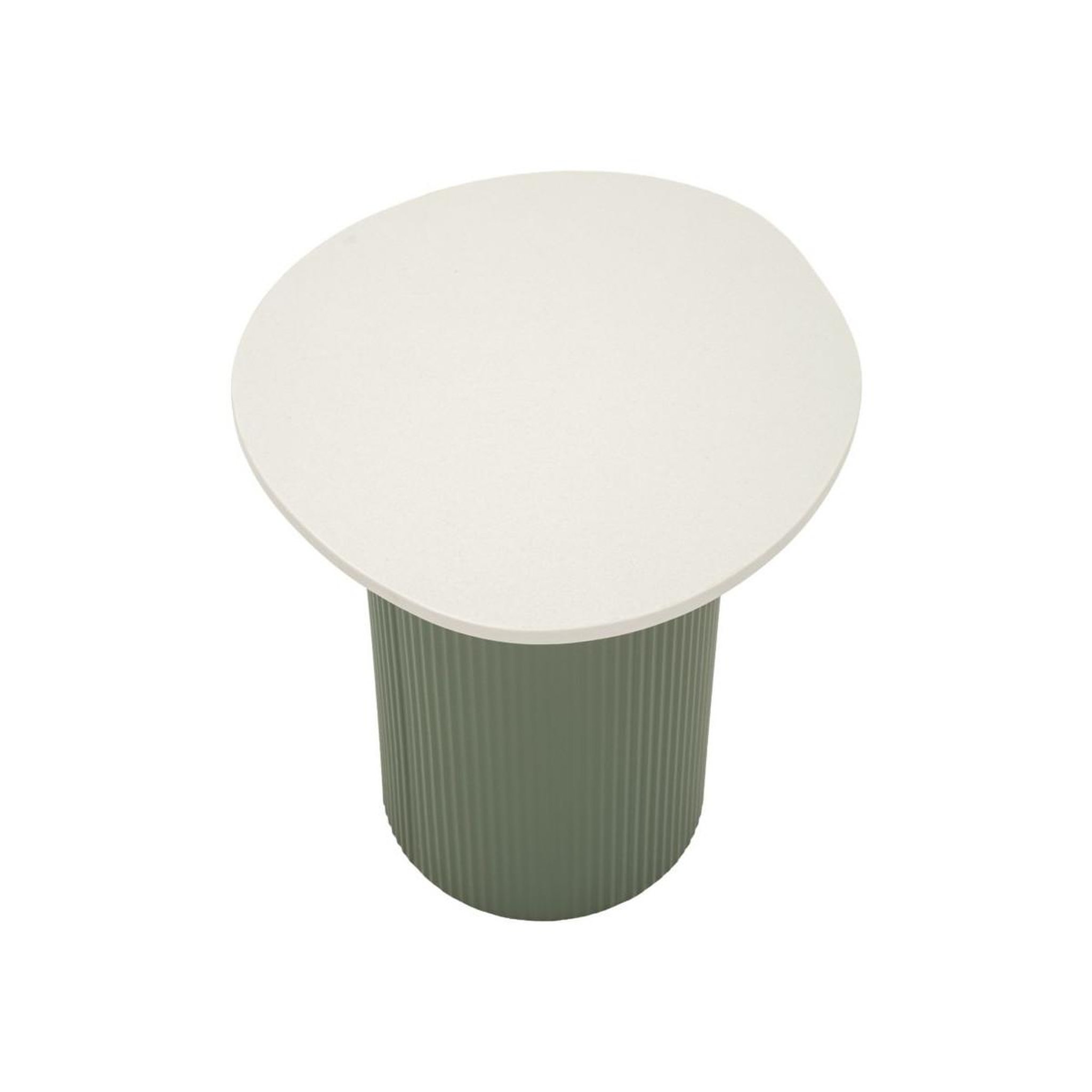 Voir la diapositive 2 : Paris Prix Table d'Appoint  Frankfurt  45cm Vert & Blanc