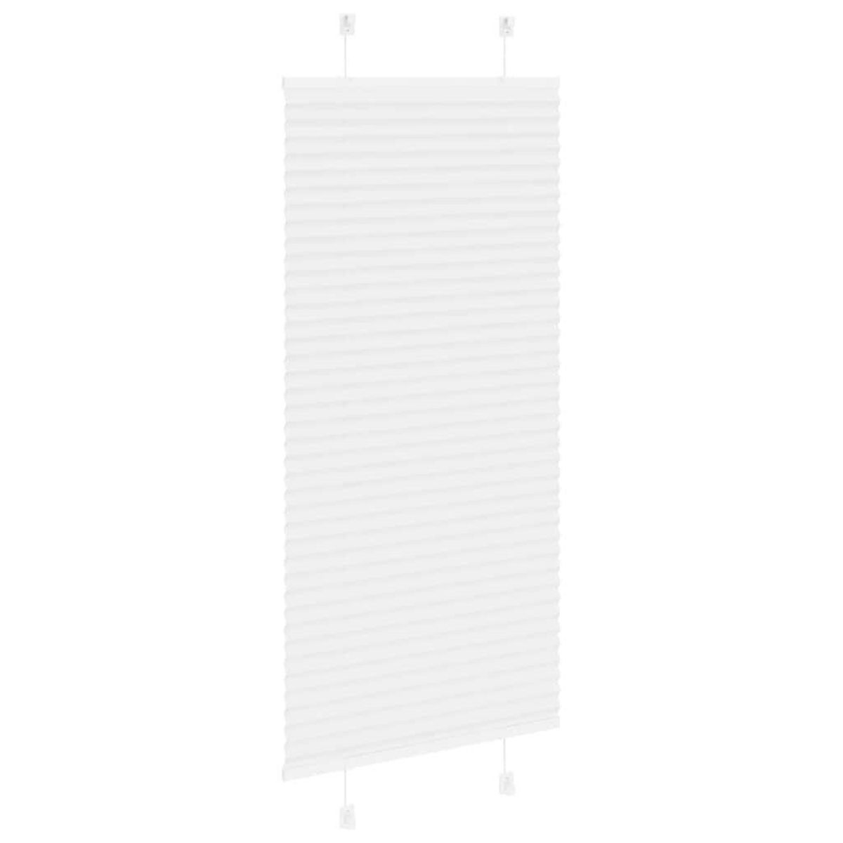 VIDAXL Store plisse blanc 65x100 cm largeur du tissu 64,4 cm polyester