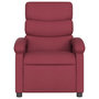 Voir la diapositive 4 : VIDAXL Fauteuil de massage inclinable Rouge bordeaux Tissu